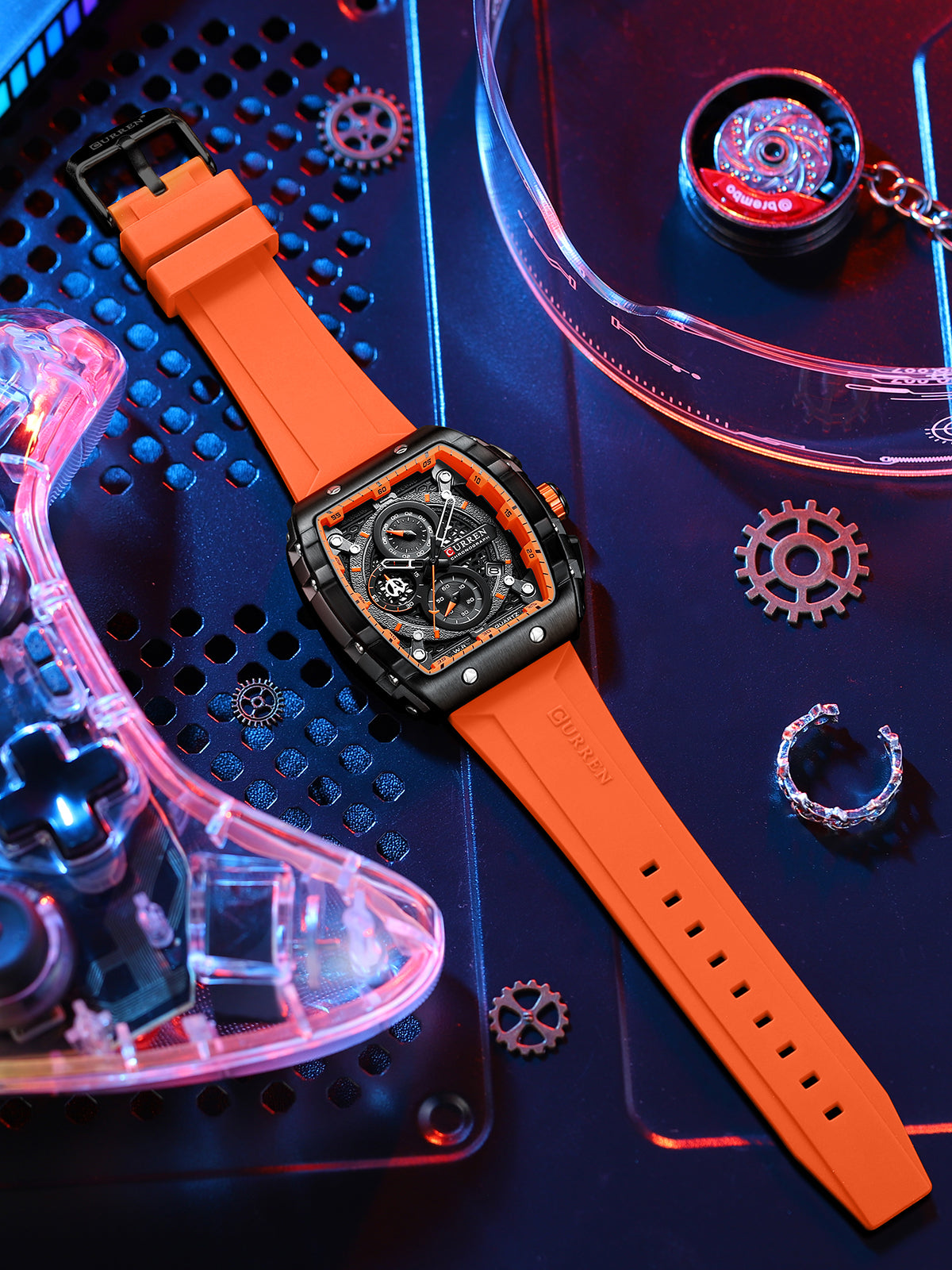 Reloj Curren 8442 Silicona Hombre