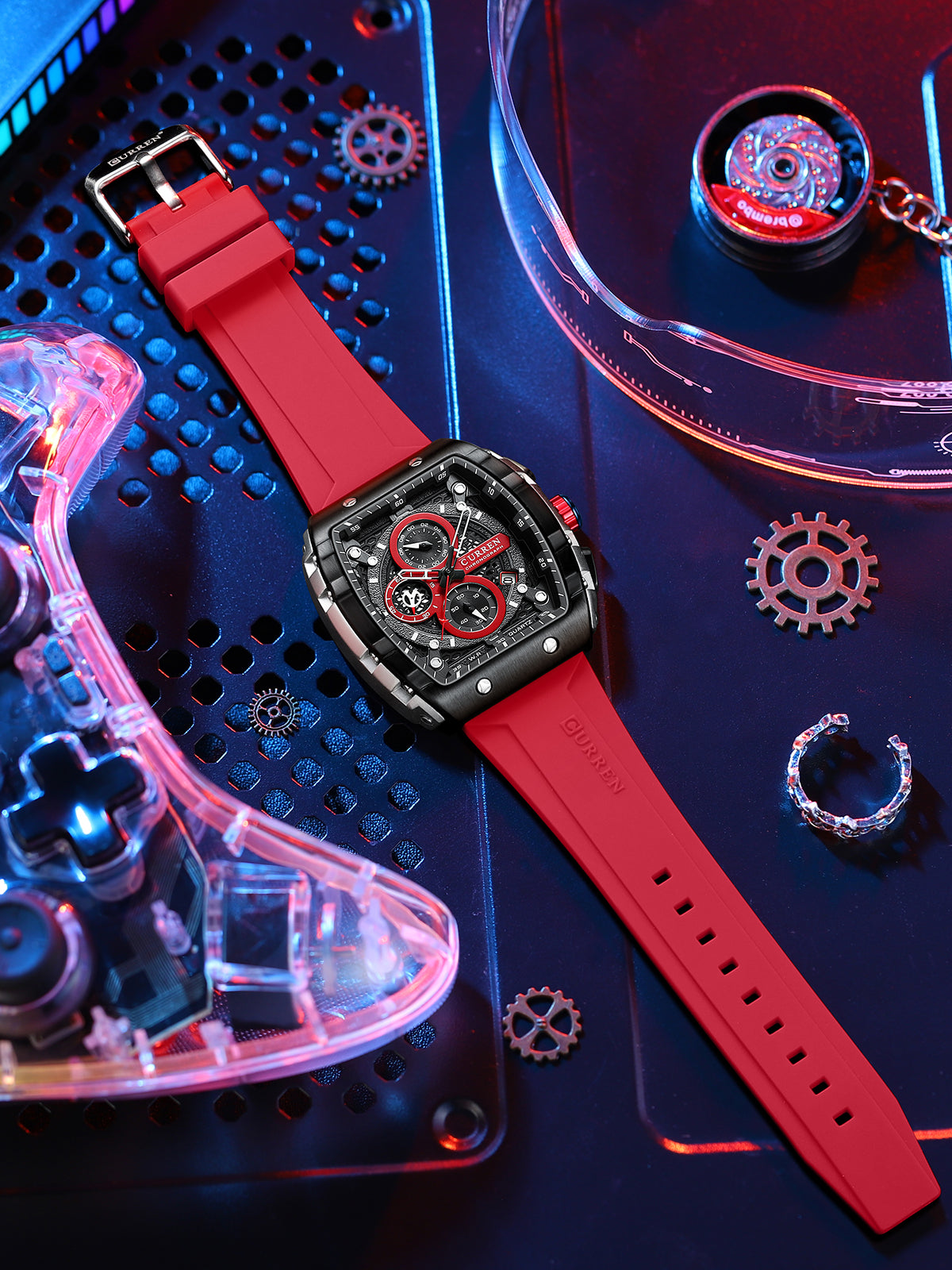 Reloj Curren 8442 Silicona Hombre