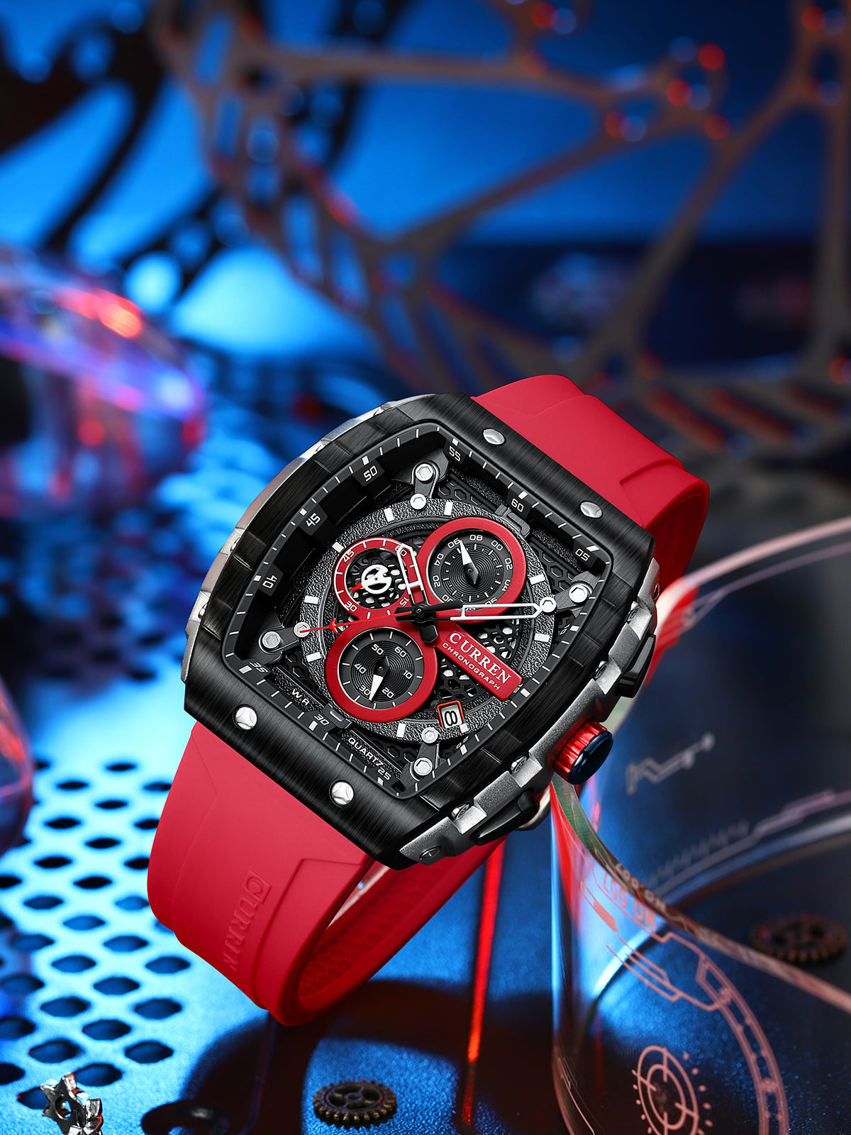 Reloj Curren 8442 Silicona Hombre