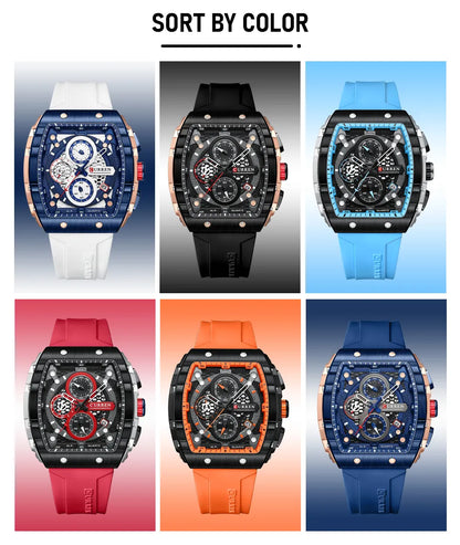 Reloj Curren 8442 Silicona Hombre