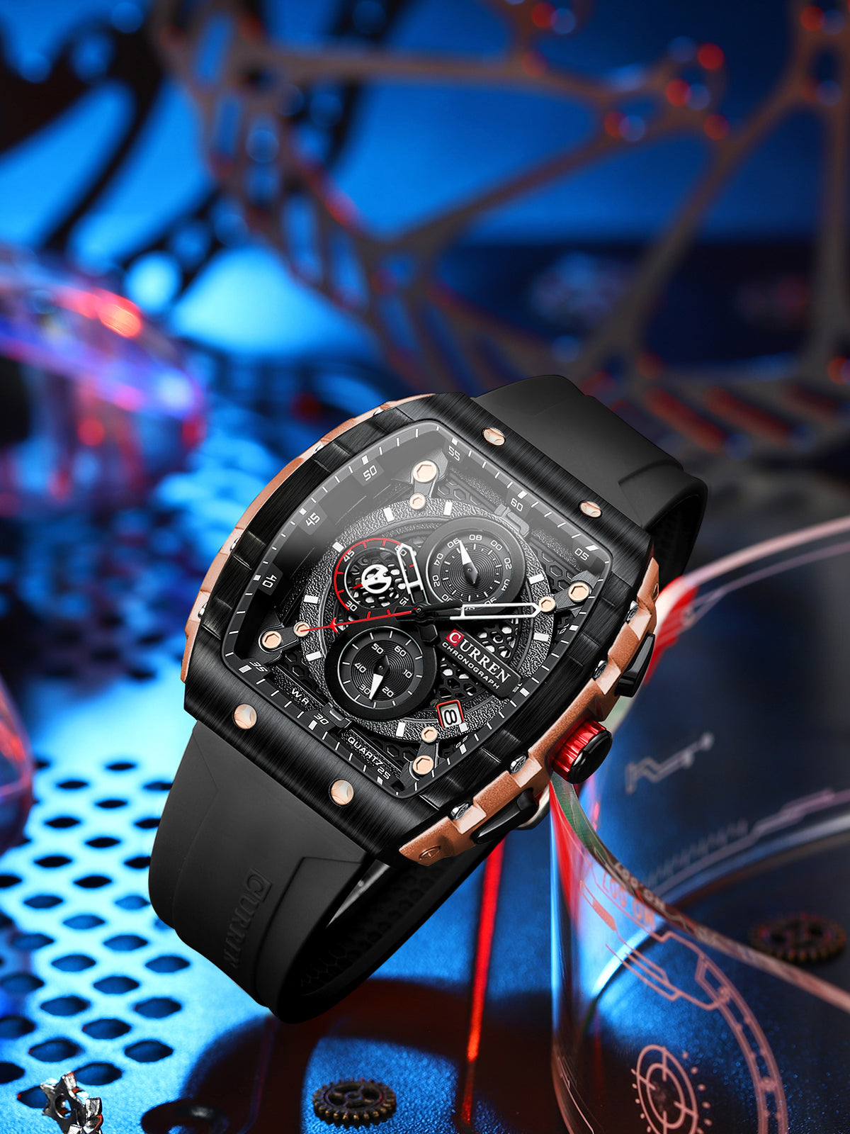 Reloj Curren 8442 Silicona Hombre