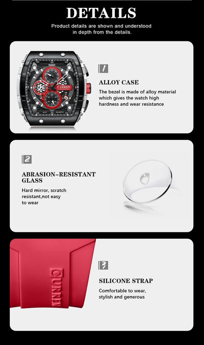 Reloj Curren 8442 Silicona Hombre